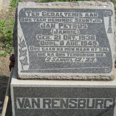 RENSBURG Jan Petrus, van 1936-1945