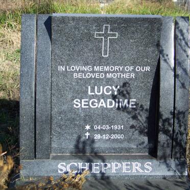 SCHEPPERS Lucy Segadime 1931-2000