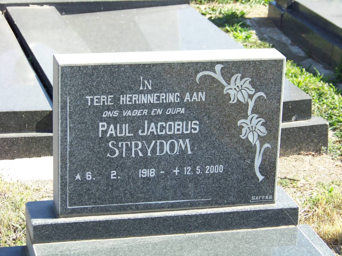 STRYDOM Paul Jacobus 1918-2000