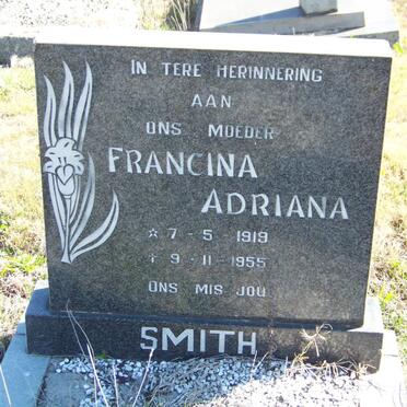 SMITH Francina Adriana 1919-1955