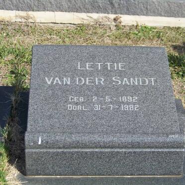 SANDT Lettie, van der 1892-1982