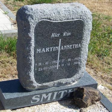 SMITH Martin 1932-2006 &amp; Annetha 1932-2004