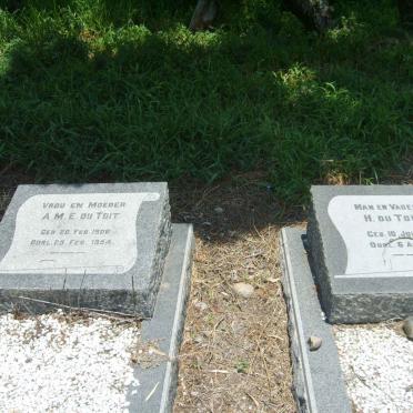 TOIT H., du 1898-1973 &amp; A.M.E. 1906-1954