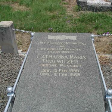 THALWITZER Catharina Maria nee PENNING 1889-1959
