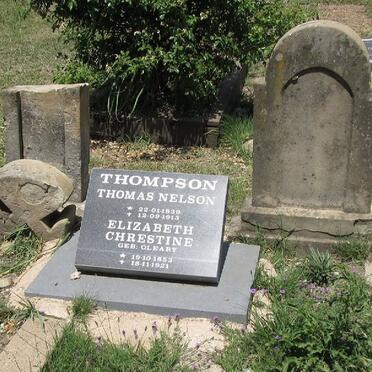 THOMPSON Thomas Nelson 1839-1913 &amp; Elizabeth Chrestine OLEARY 1853-1921