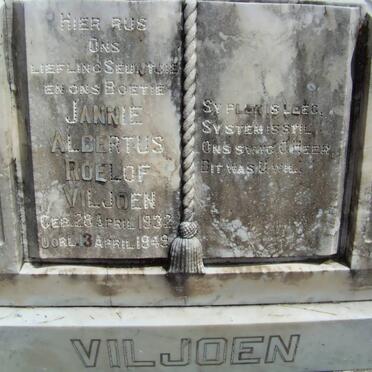 VILJOEN Jannie Albertus Roelof 1932-1949