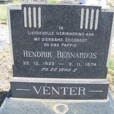 VENTER Hendrik Bernardus 1923-1974