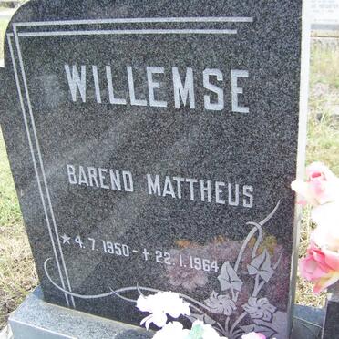 WILLEMSE Barend Mattheus 1950-1964