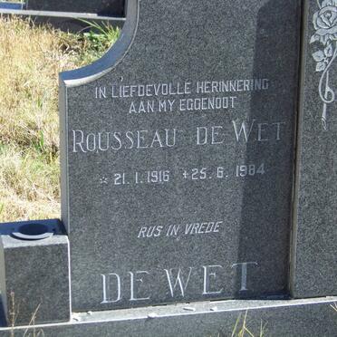 WET Rousseau, de 1916-1984