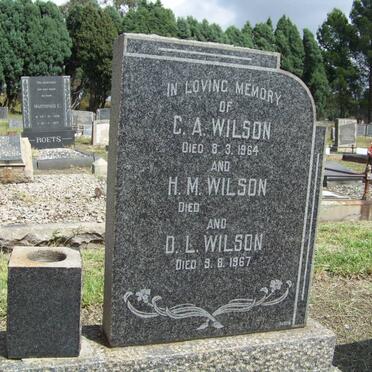WILSON C.A. -1964 :: WILSON H.M. :: WILSON D.L. - 1967