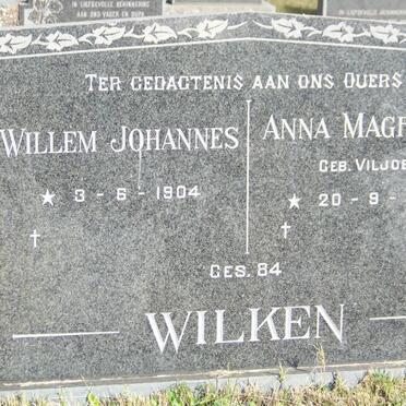 WILKEN Willem Johannes 1904-  &amp; Anna Magrietha VILJOEN 1908-