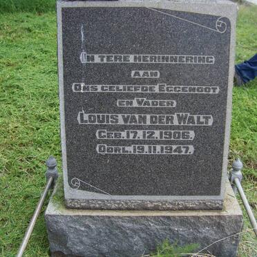 WALT Louis, van der 1906-1947