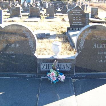 ZIETSMAN Jan Hendrik 1915-1984 &amp; Alice Olga BRUSSOW 1921-2008