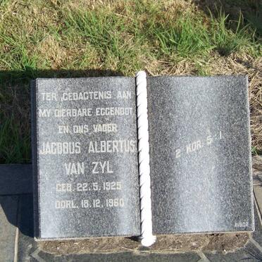 ZYL Jacobus Albertus, van 1925-1960
