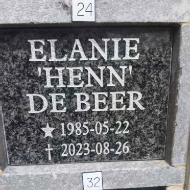 BEER Elanie, de 1985-2023