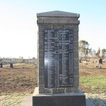 Free State, HEILBRON, British Military Memorials