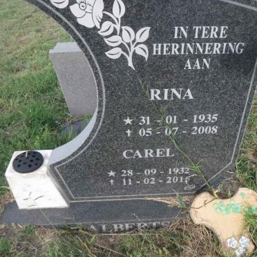 ALBERTS Carel 1932-2015 &amp; Rina 1935-2008