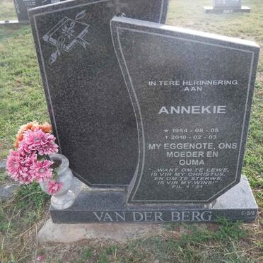 BERG Annekie, van der 1954-2010