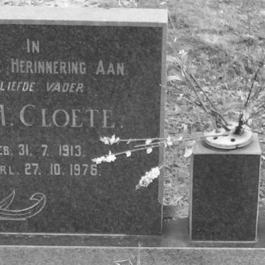 CLOETE C.H. 1913-1976 &amp; S.C. DE VILLIERS 1909-1969