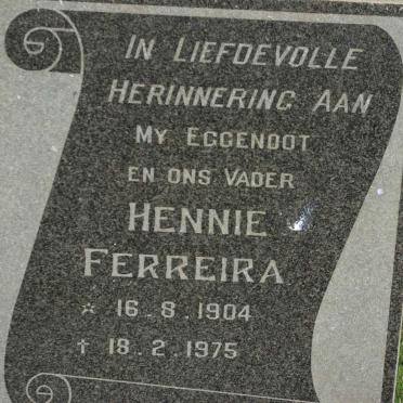 FERREIRA Hennie 1904-1975