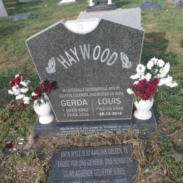 HAYWOOD Louis 1939-2014 &amp; Gerda 1942-2010