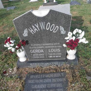 HAYWOOD Louis 1939-2014 &amp; Gerda 1942-2010
