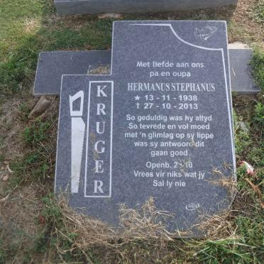 KRUGER Hermanus Stephanus 1938-2013