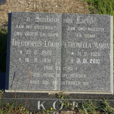KOK Theodorus Louis 1925-1991 &amp; Petronella Maria 1926-2010