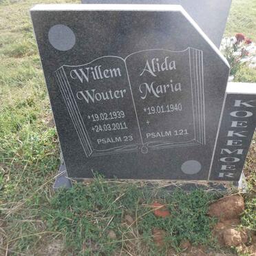 KOEKEMOER Willem Wouter 1939-2011 &amp; Alida Maria 1940-