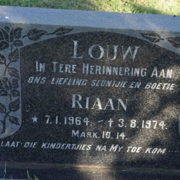 LOUW Riaan 1964-1974
