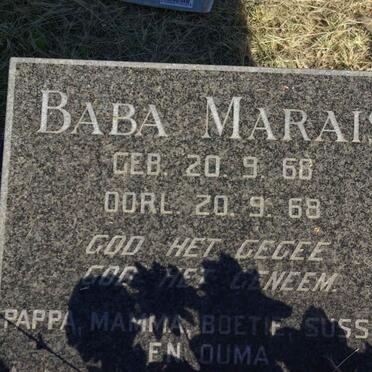 MARAIS Baba 1968-1968