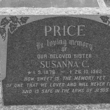 PRICE Susanna C. 1876-1962