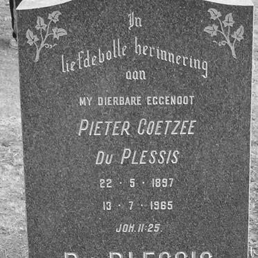 PLESSIS Pieter Coetzee, du 1897-1965
