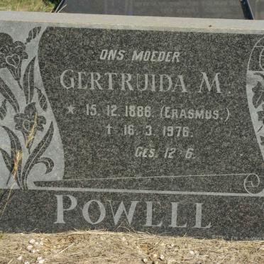 POWELL Gertruida M. nee ERASMUS 1886-1976
