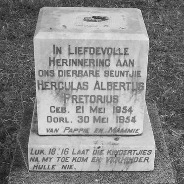 PRETORIUS Herculas Albertus 1954-1954