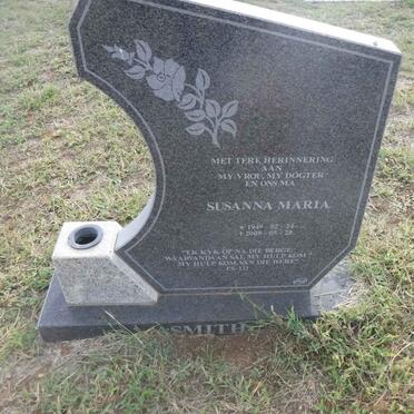 SMITH Susanna Maria 1949-2009