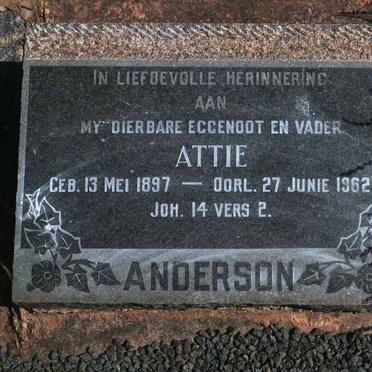 ANDERSON Attie 1897-1962