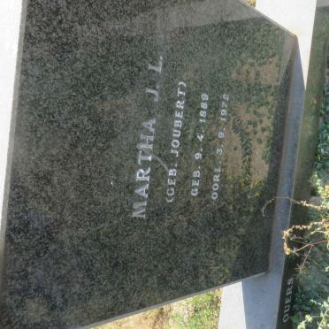 ANDERSON Johan D. 1886-1973 &amp; Martha J.L. JOUBERT 1889-1972