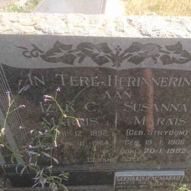 MARAIS Izak C. 1892-1964 &amp; Susanna E. STRYDOM 1906-1982 :: MARAIS Gerhardus M. 1942-2000