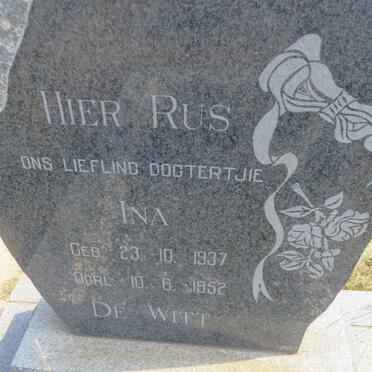 WITT Ina, de 1937-1952