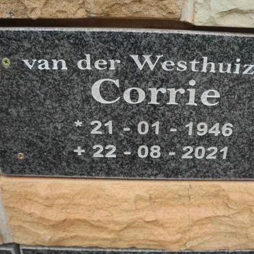 WESTHUIZEN Corrie, van der 1946-2021