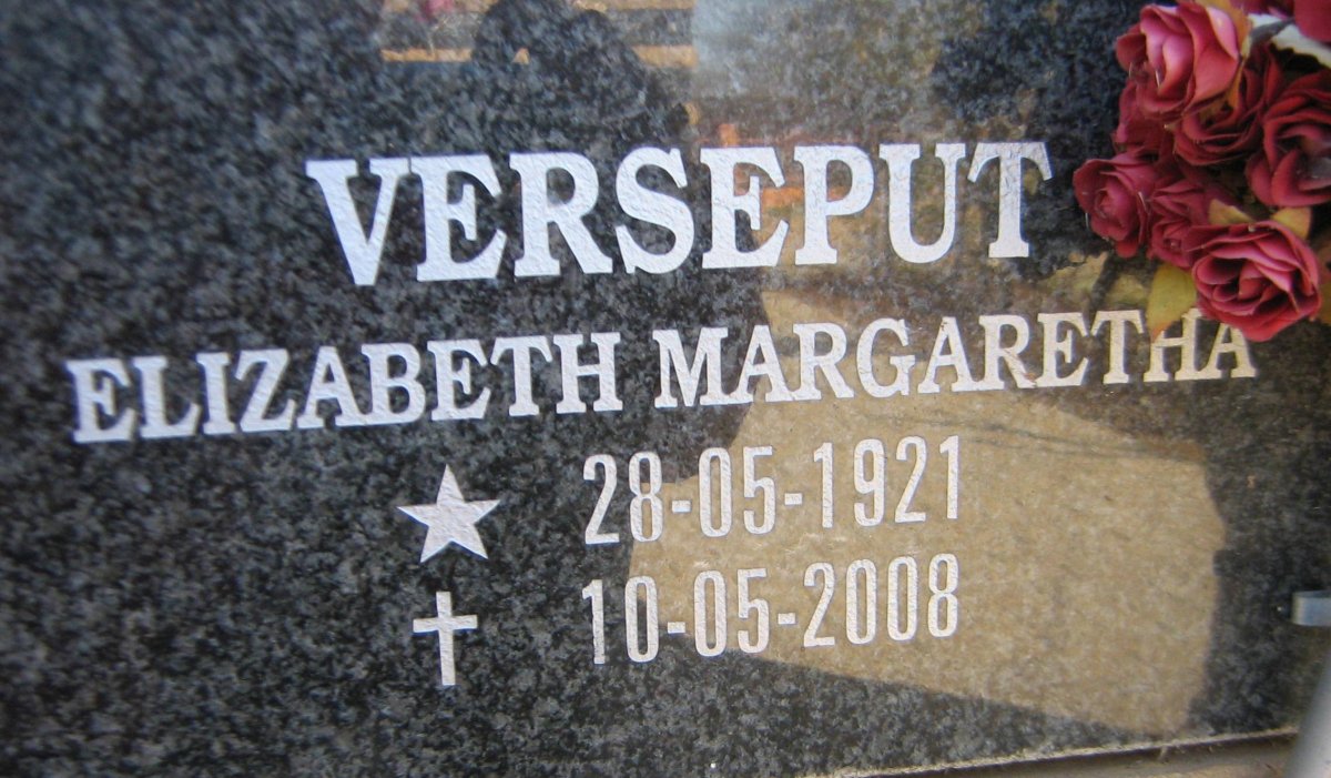 VERSEPUT Elizabeth Margaretha 1921-2008