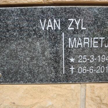 ZYL Marietjie, van 1948-2019