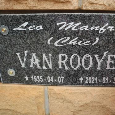 ROOYEN Leo Manfred, van 1935-2021