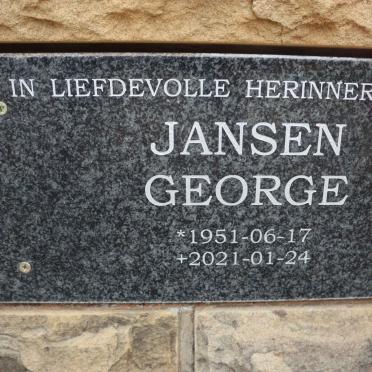 JANSEN George 1951-2021