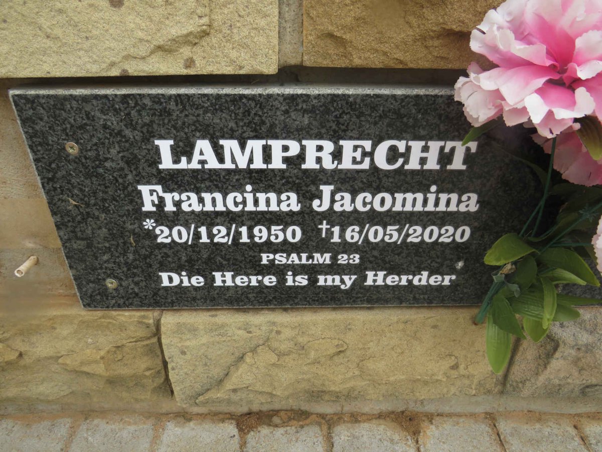 LAMPRECHT Francina Jacomina 1950-2020