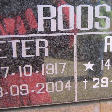ROOS Pieter 1917-2004 &amp; Anna 1927-2017