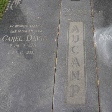 AUCAMP Carel David 1920-1989 &amp; Anna Magdalena 1913-