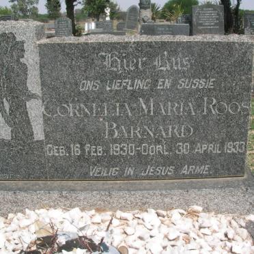 BARNARD Cornelia Maria Roos 1930-1933