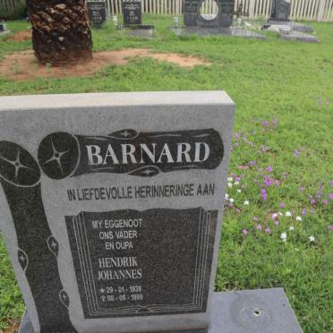 BARNARD Hendrik Johannes 1938-1999